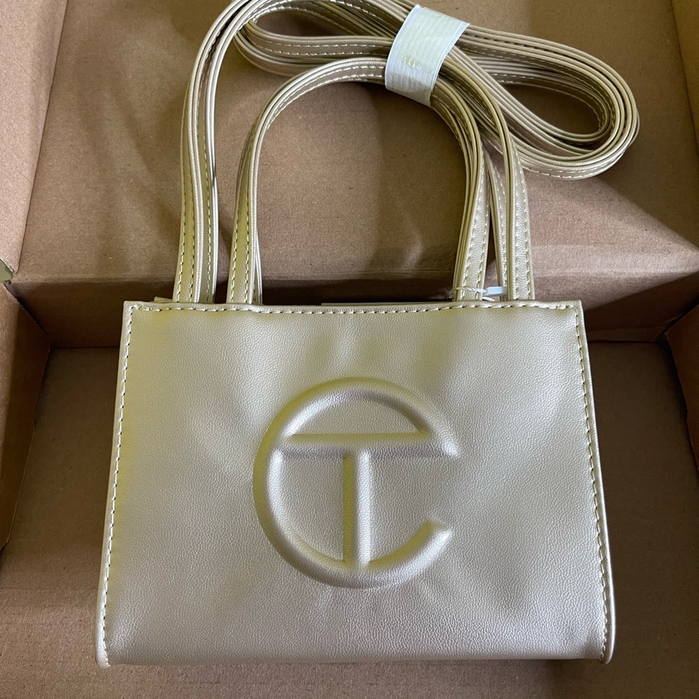 Small Gold Telfar Bag(SOLD ON MECARI)